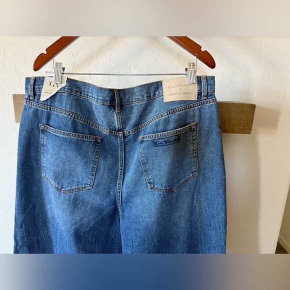 Gloria Vanderbilt X Christian Siriano|Boho wide leg jeans in plus size,NWT••• - Picture 4 of 13